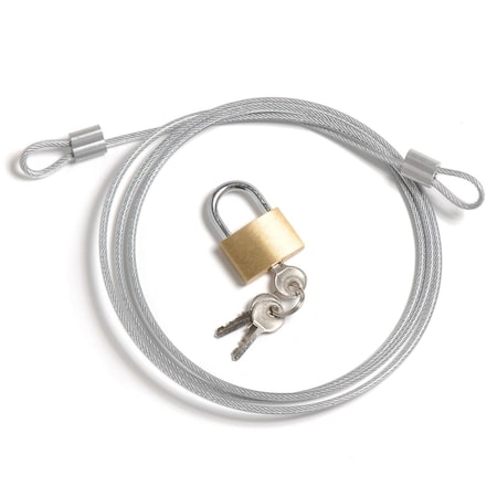Global Industrial Security Cable Kit, Cable Padlock And Keys 238151